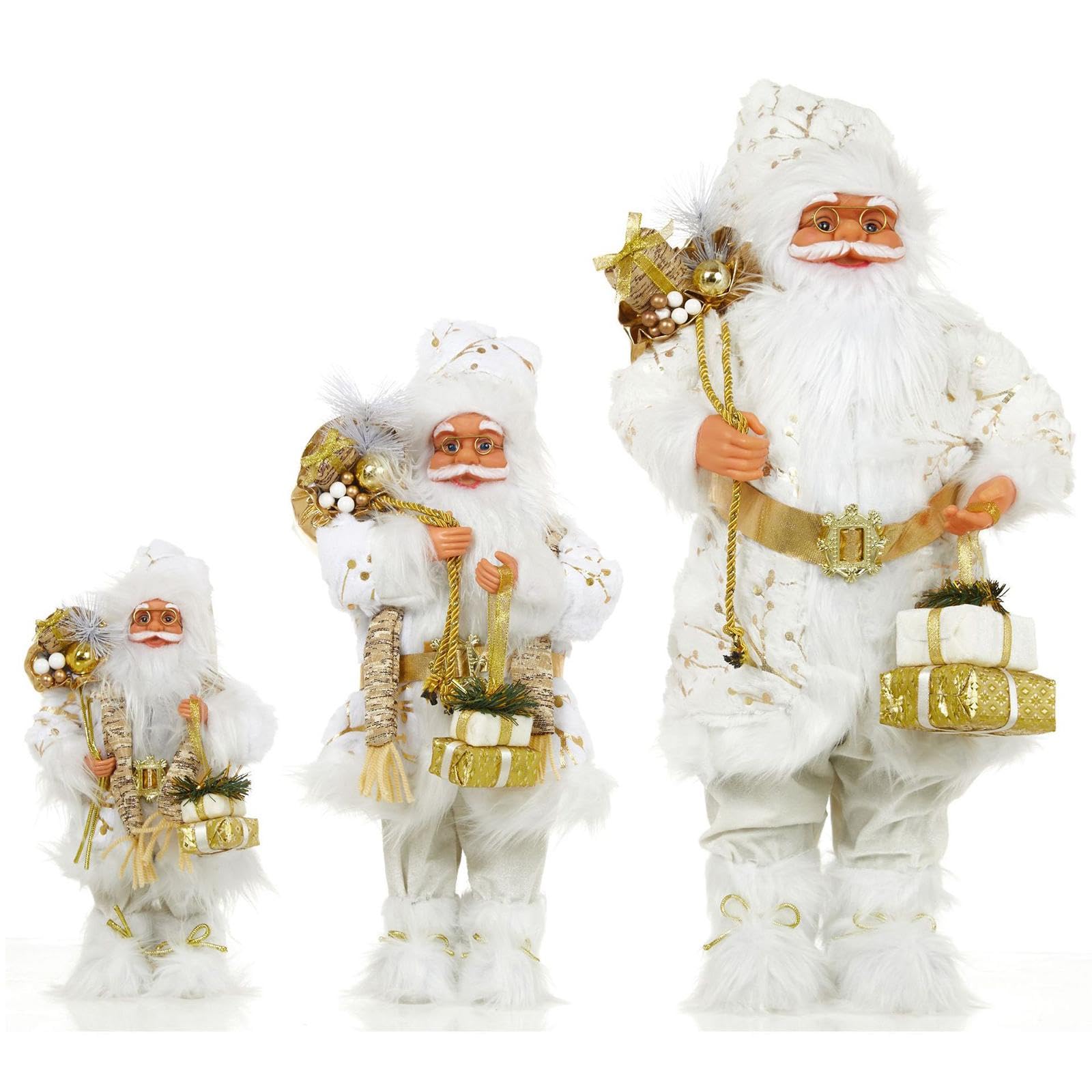 Oshhni Figurine de Père Noël, Décorations de Noël pour Cheminée Intérieure, 45 cm