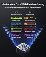 Vista 2 de DOCKCASE Pocket M.2 2230 NVMe SSD Enclosure, Soporta 3s PLP Previene la Pérdida de Datos de Escritura, USB 3.2 Gen 2 Type-C (10 Gbps), Compatible