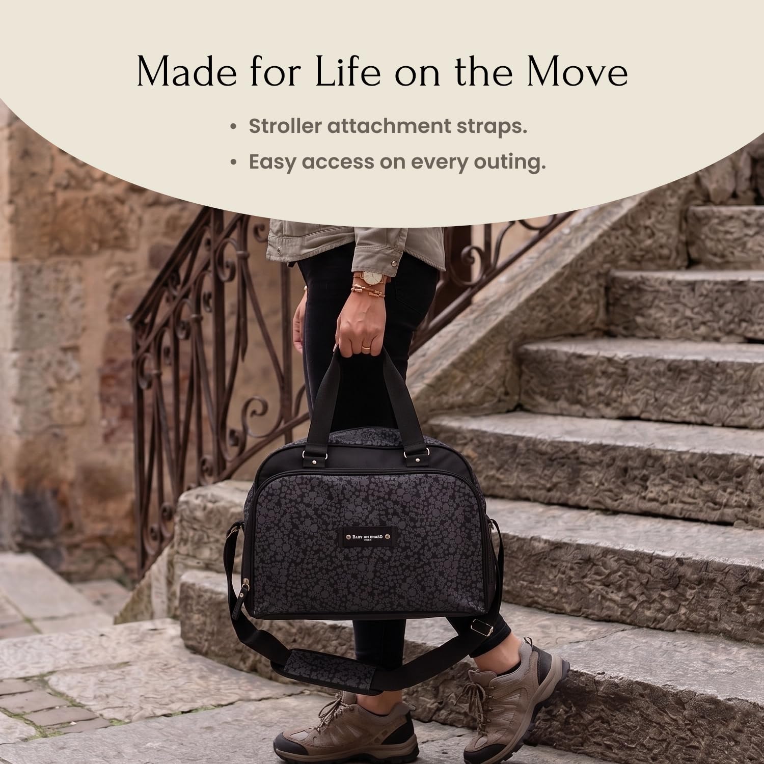Simply: Borsa per pannolini compatta, pratica ed elegante per genitori attivi - Liberty
