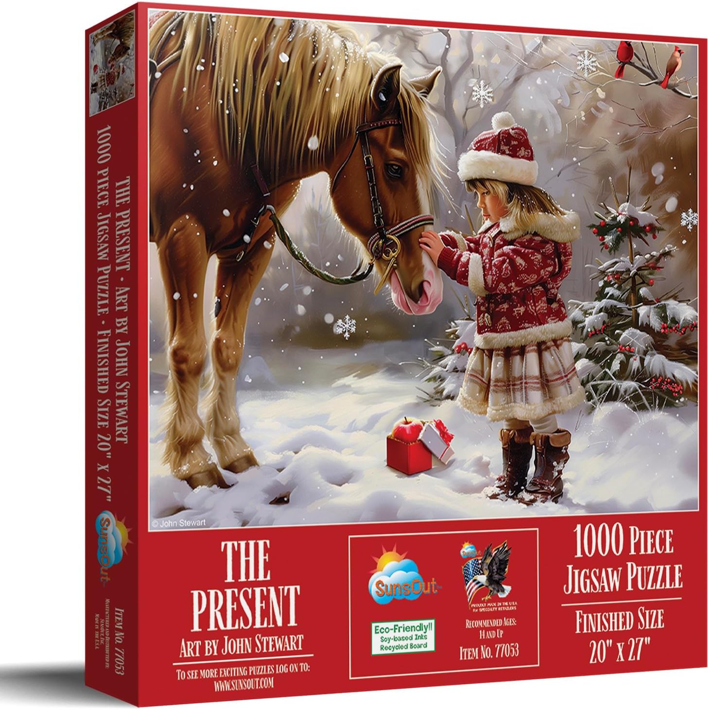 SUNSOUT INC - The Present - 1000 pc Jigsaw Puzzle by Artist: John Stewart - Finished Size 20" x 27" - MPN# 77053