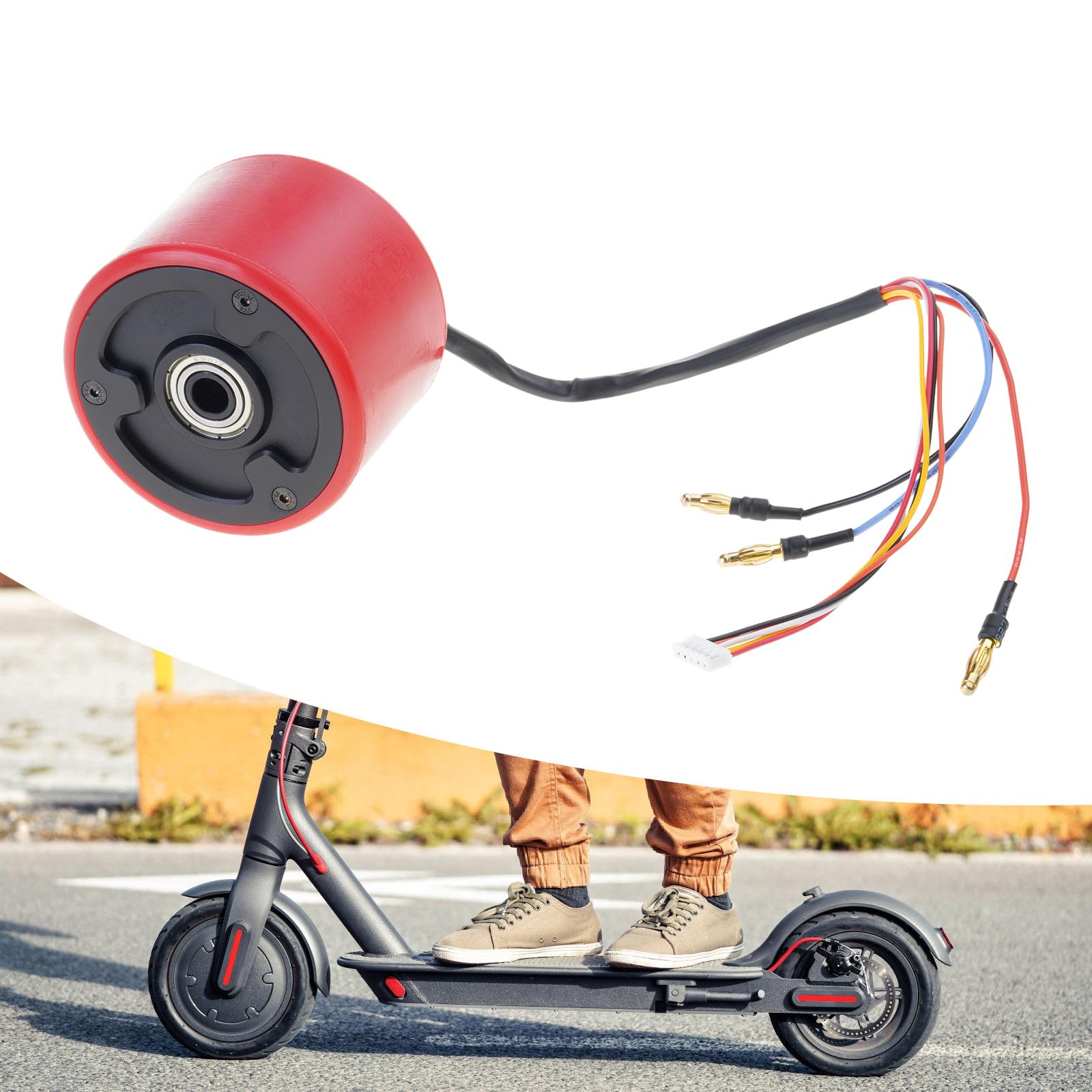 Hub Motors Ruota Skateboard Elettrico Ricambi per Longboard | Facile da installare senza spazzole per motori da neve e bici elettriche per longboard e scooter