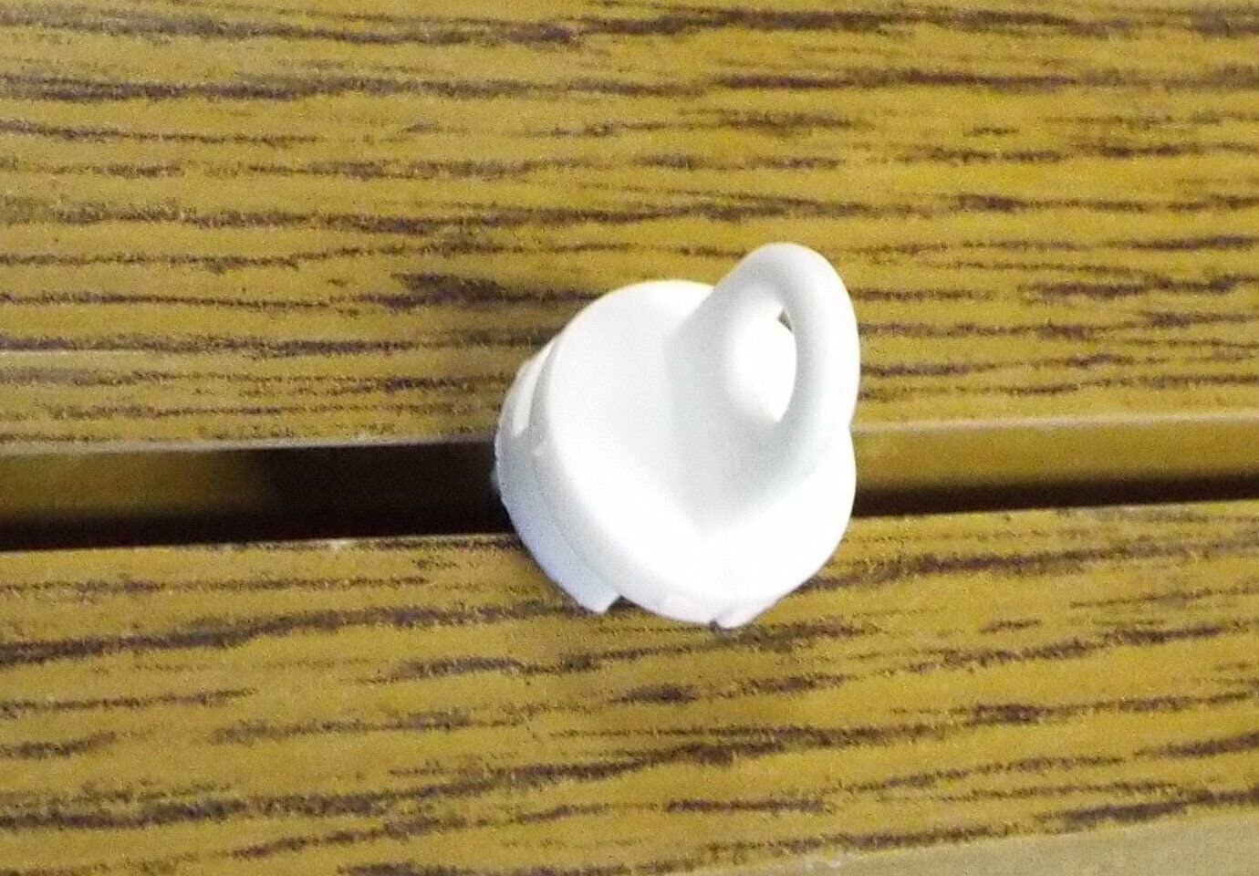 myraumdesign 10 Zwischenfeststeller Gardinenstopper Anschlagstopfen für Gardinenschiene aus Kunststoff oder Holz mit 4 mm Laufbreite