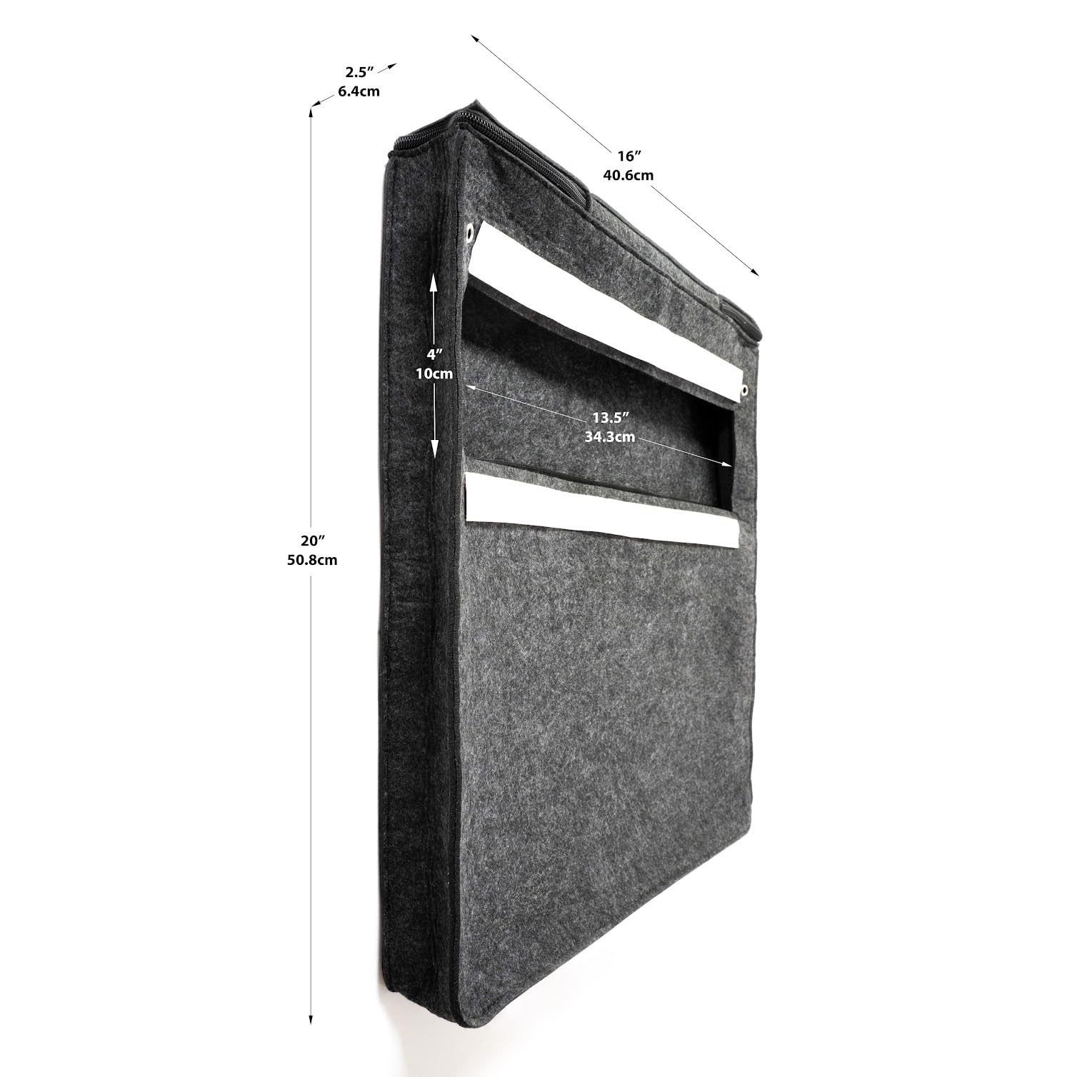 Katai - Indoor Letter Box Catcher Bag - Universal Fit Grey Felt Mail Slot Catcher for Front Doors - Includes Ergonomic Letter Opener - Image 4