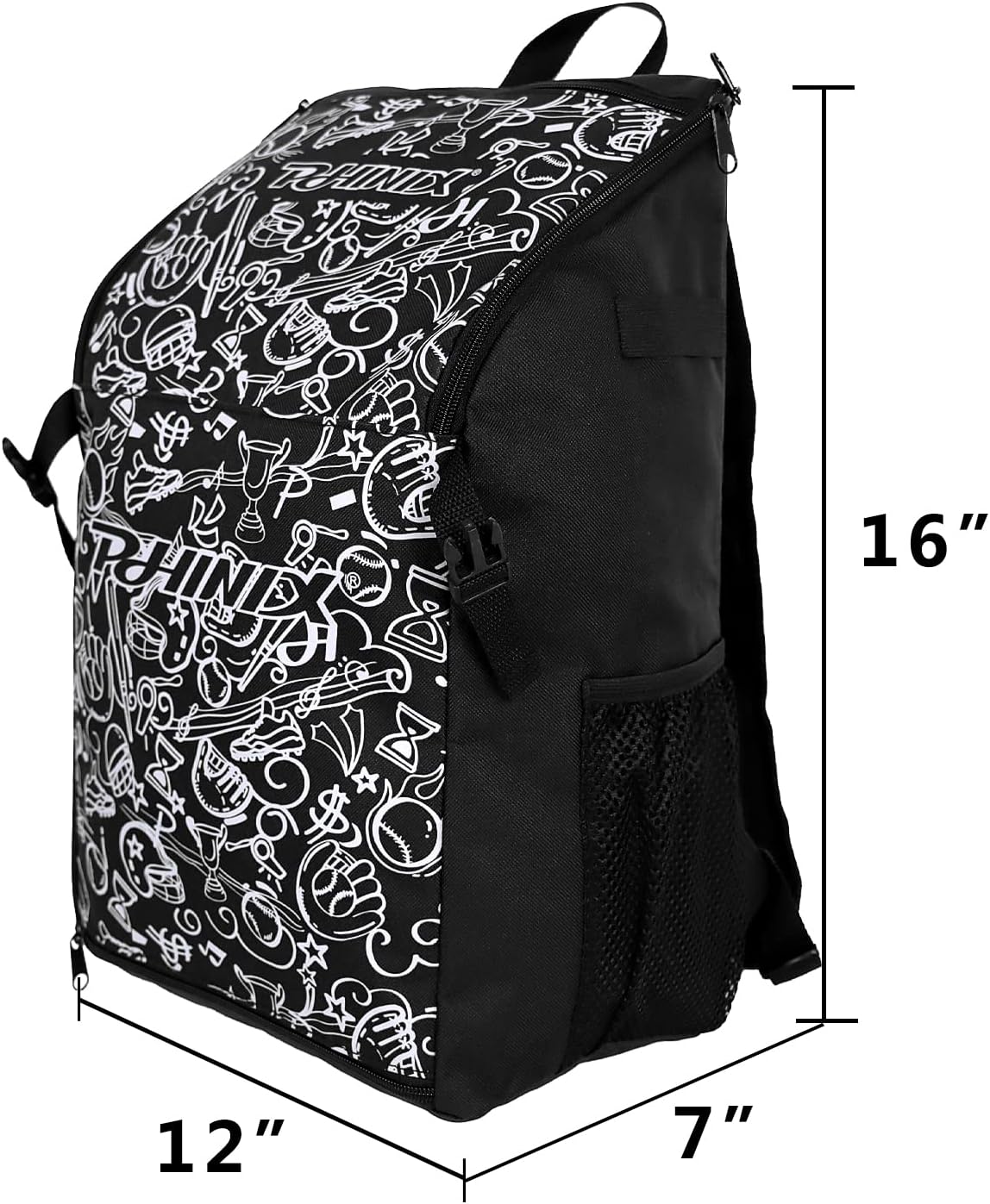 PHINIX Kids Youth Baseball Bag T-ball Backpack