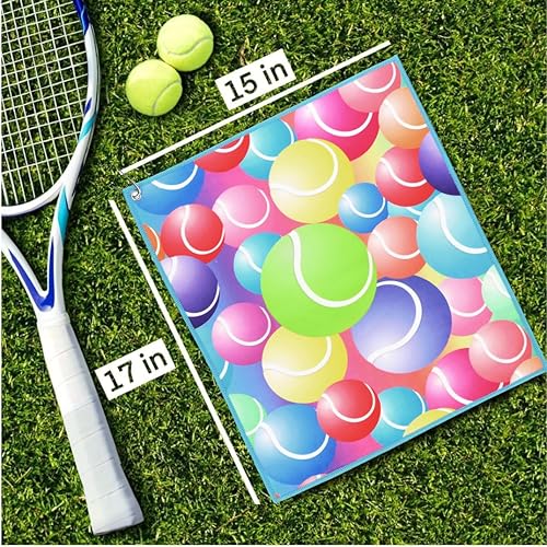 Miniatura 2 de Millie Rose - Toallas de tenis en múltiples estampados de moda, algodón de microfibra suave de 15 x 17 pulgadas con clip de mosquetón, regalos de