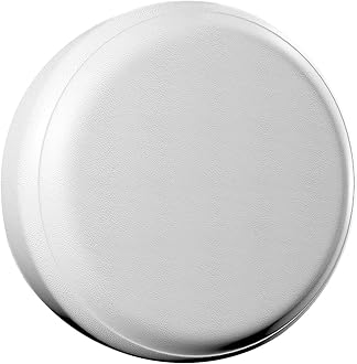 AmFor 22 inch Spare Tire Cover, Universal Fit for Jeep, Trailer, RV, SUV, Truck,Tough Tire Wheel Soft Cover Diameter 22", Camper Wheel, Weatherproof Tire Protectors (White)