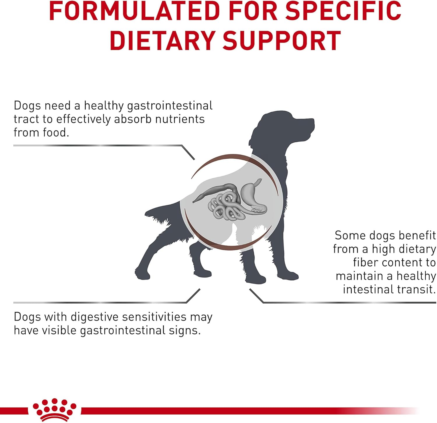 Royal Canin Veterinary Diet Canine Gastrointestinal High Fiber Adult Dry Dog Food, 8.8 lb Bag