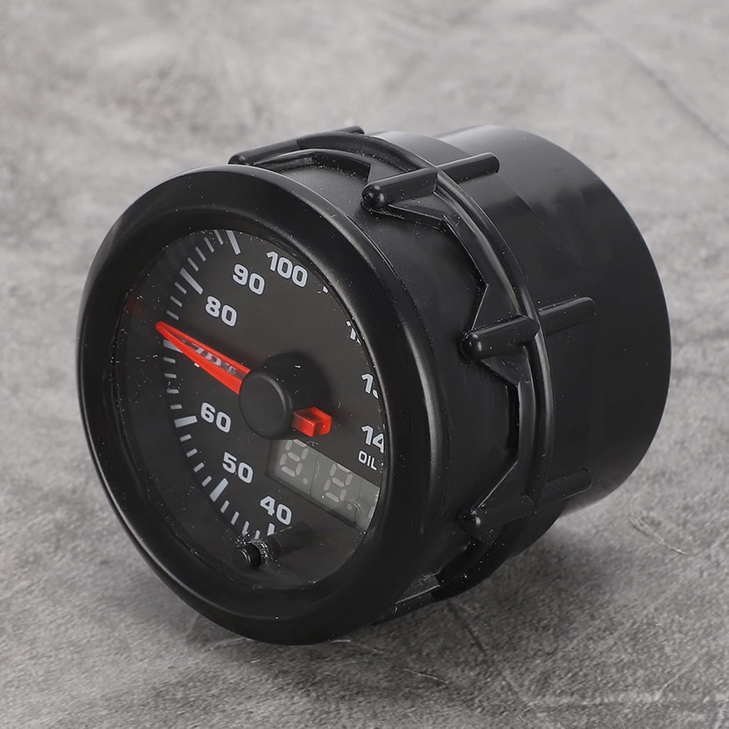 Oil Temp Gauge,Transmission Temp Gauge Kit Oil Temp Gauge Gauges 2In 52Mm Car Oil Temperature Gauge Pointer 7Colors Led Oil Temp Meter with Sensor