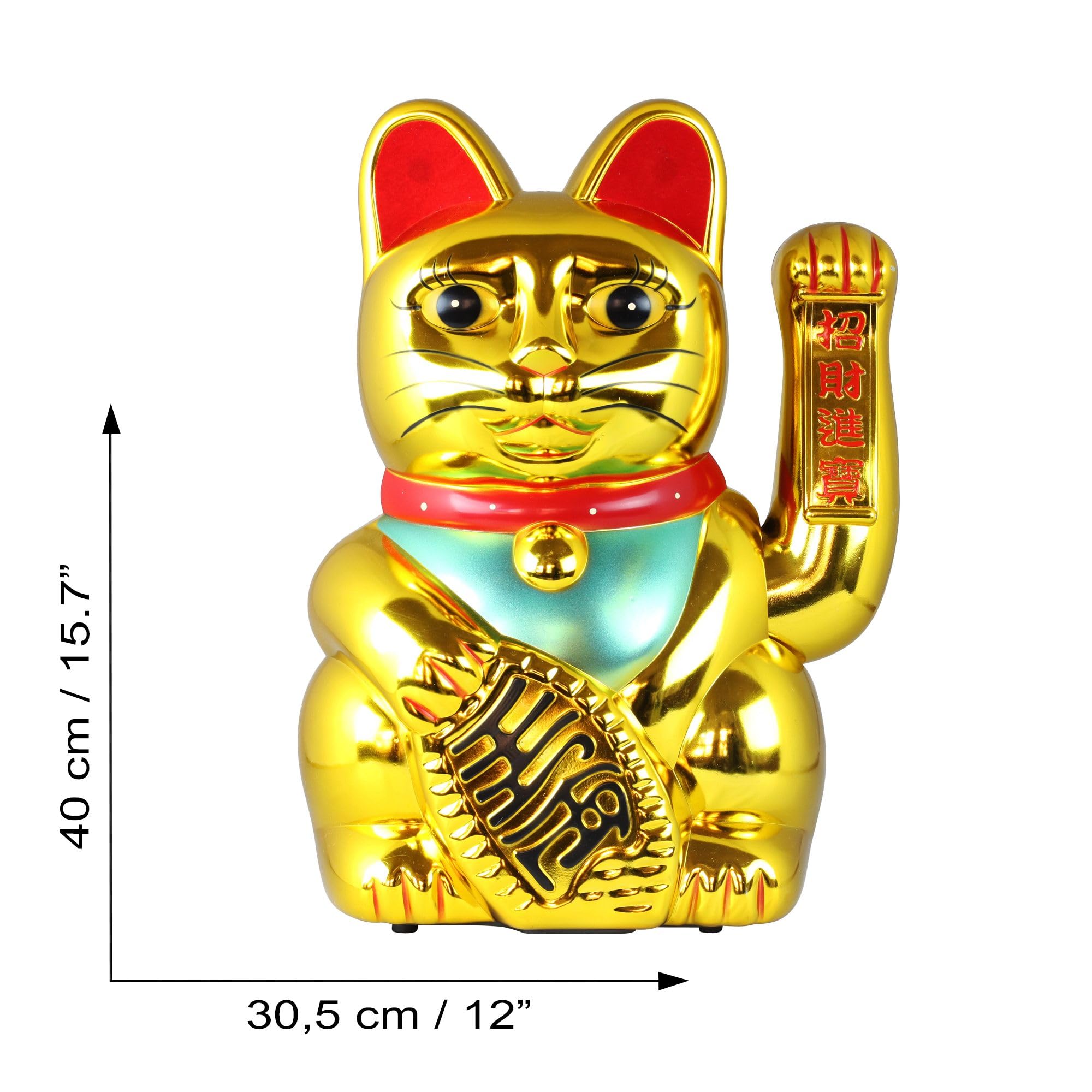 Freak Scene Agitando Gato Chino - Maneki Neko - 40 cm - Oro
