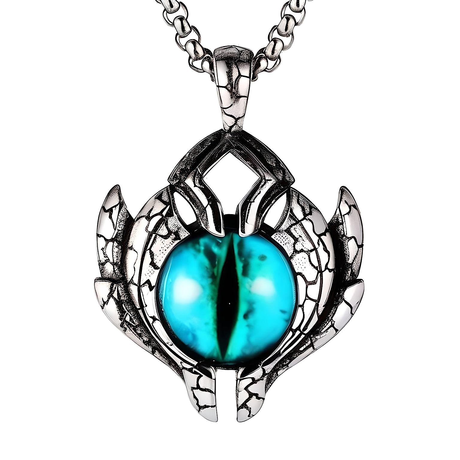 THE MEN THING Alloy Pendant with Pure Stainless Steel 24inch Round Box Chain, European trending Style - Round Box Chain & Pendant for Men & Boys