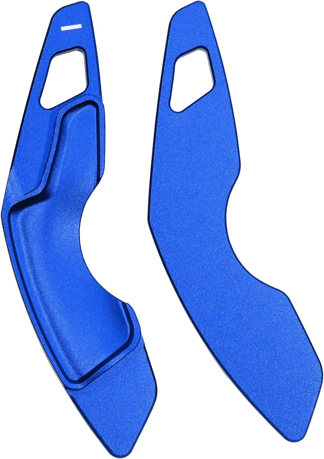 KUNIO 2PCS Aluminum Alloy Steering Wheel Shift Paddle Extended Shifter Trim Cover Fit for Lexus IS200 IS250 IS300 IS350 RC200t RC300 RC350 NX200t NX300 CT200h Interior Decoration Accessories Blue