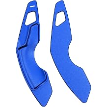 KUNIO 2PCS Aluminum Alloy Steering Wheel Shift Paddle Extended Shifter Trim Cover Fit for Lexus IS200 IS250 IS300 IS350 RC200t RC300 RC350 NX200t NX300 CT200h Interior Decoration Accessories Blue