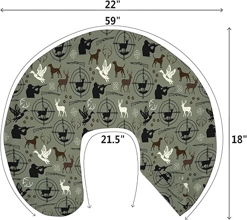 Miniatura 9 de Fundas de almohada de lactancia para niños y niñas, cazadores de perros, animales de caza, fundas de almohada para lactancia materna, alce, cazador