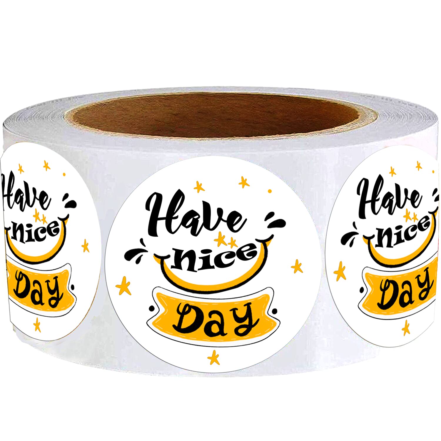 Calcomanías De Agradecimiento Para Negocios - Rollo De 500 Stickers Con Mensajes 'Enjoy Your Gift', Ideal Para Empaques, Sobres Y Regalos