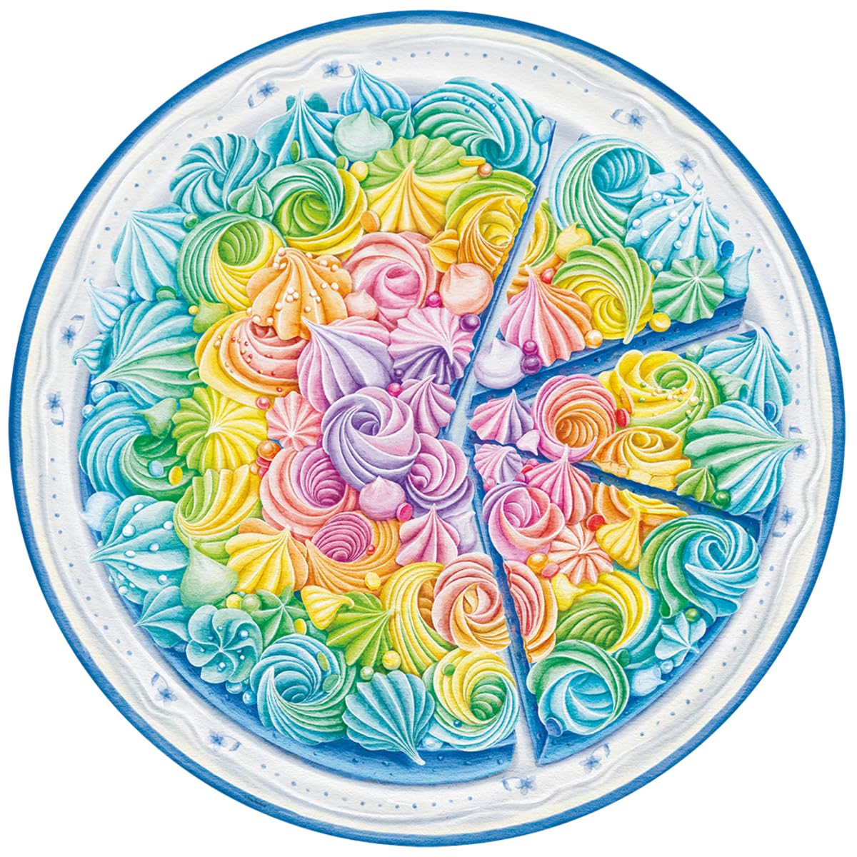 Ravensburger - Puzzle Adulte - Puzzle Rond 500 pièces - Desserts (Circle of Colors) - Adultes et Enfants à partir de 12 Ans - Puzzle de qualité supérieure - 17171