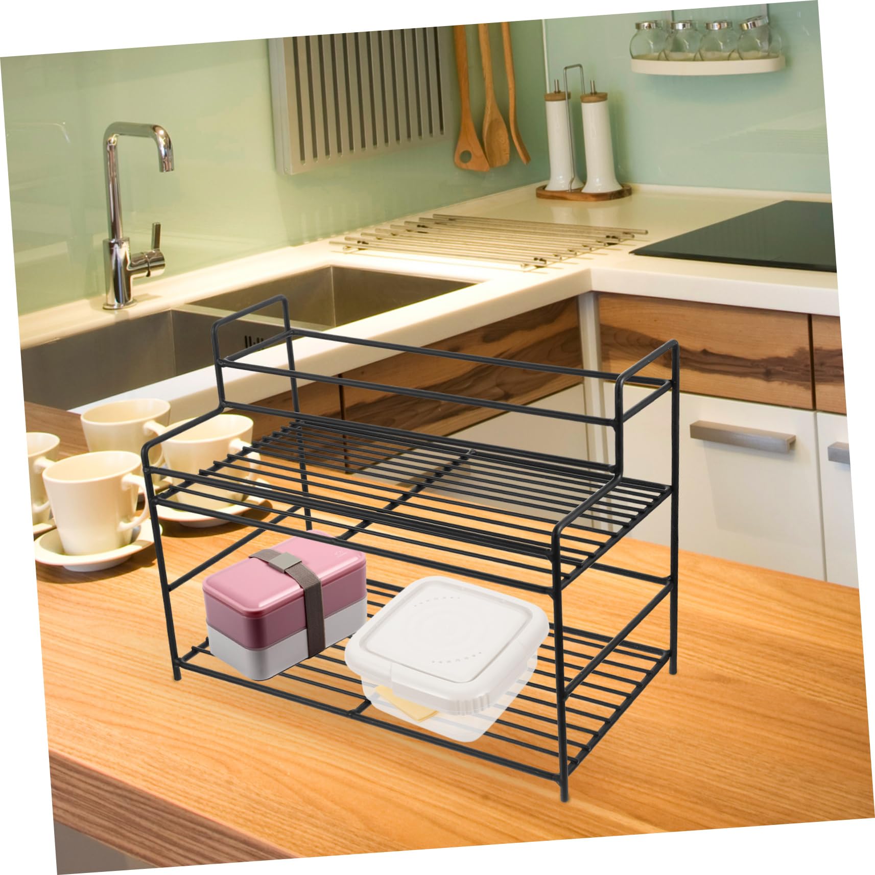 PRETYZOOM Especiero para Encimera Organizador De Condimentos De Cocina Inoxidable