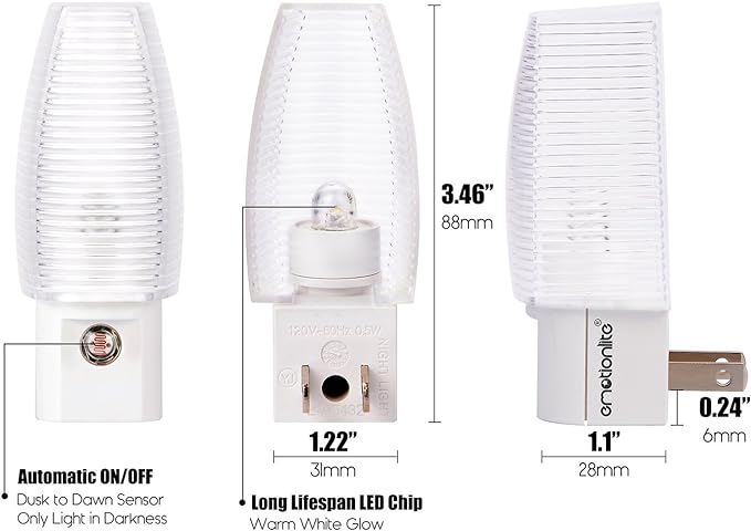Emotionlite Luz Nocturna LED Bluetooth, 4 Unidades, Blanco Cálido miniatura 7