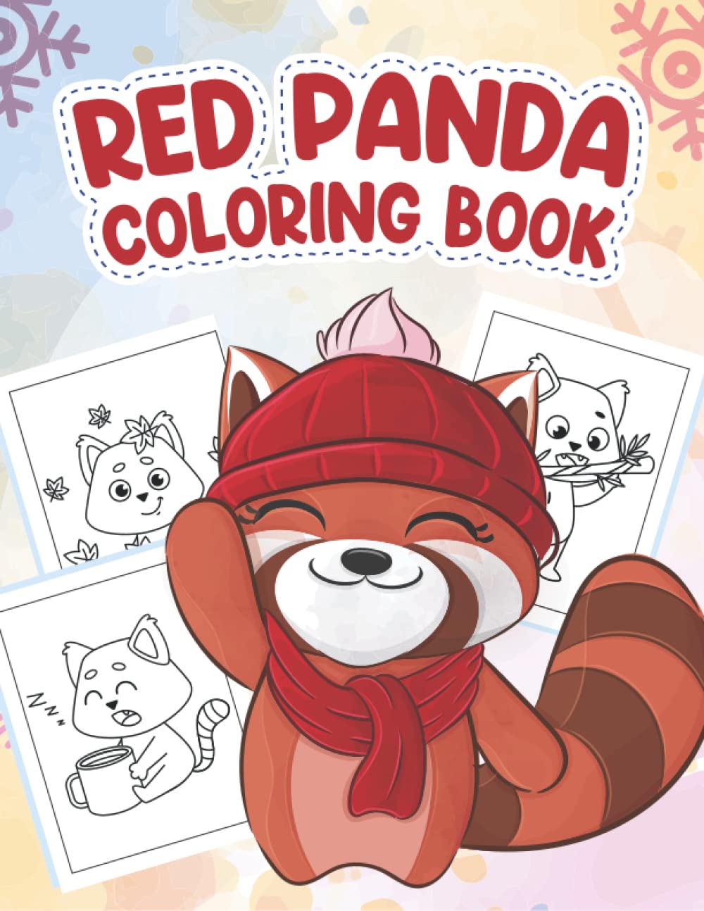 CHINESE RED PANDA BEAR COLORING BOOK FOR KIDS cute red panda coloring book