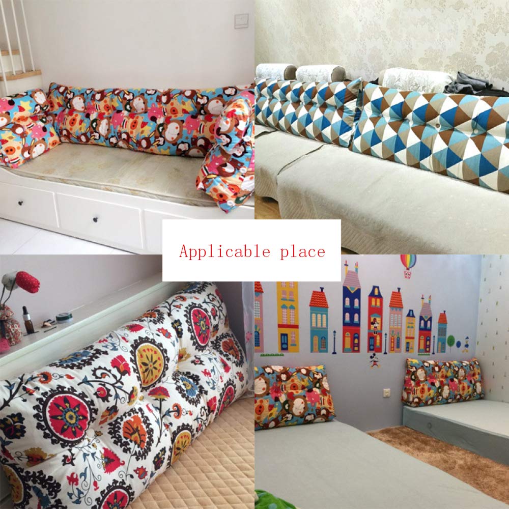 Hoofdbord kussens, grote rugleuning bedkussen, tatami slaapkamer bank drijvend raam driehoekig leeskussen, lang kussen zacht, comfortabel en ademend (kleur: zilvergrijs, maat: 80 cm/31,5i Hoofdbord kussens, grote rugleuning bedkussen, tatami slaapkamer bank drijvend raam driehoekig leeskussen, lang kussen zacht, comfortabel en ademend (kleur: zilvergrijs, maat: 80 cm/31,5i
