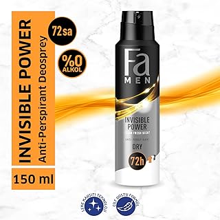سبراي مضاد ومزيل العرق انفيزيبل باور للرجال من فا - 150 مل