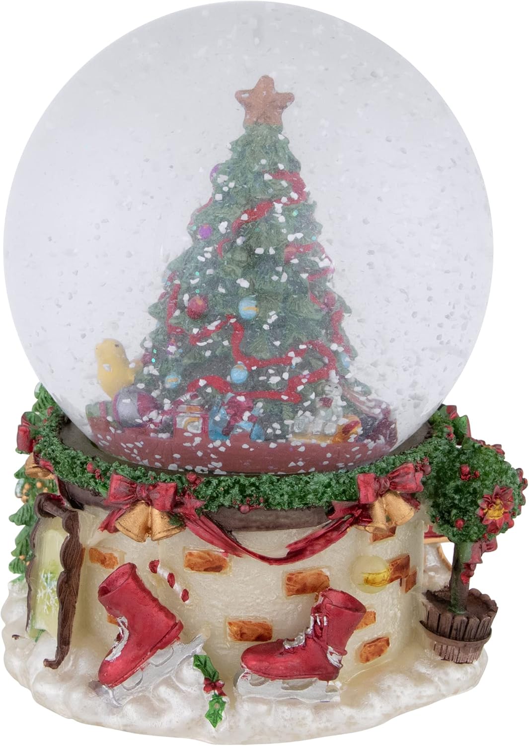 Gifts Under the Christmas Tree Musical Snow Globe - 6.5"