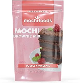 Mochi Brownie Mix | Double Chocolate Delight Brownies with Premium Rice Flour | 8 Oz.