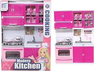 مجموعة ألعاب مطبخ مختلطة من تصميمين، ألعاب طبخ مزدوجة النمط للعب الأدوار متعددة الاستخدامات والمرح الإبداعي