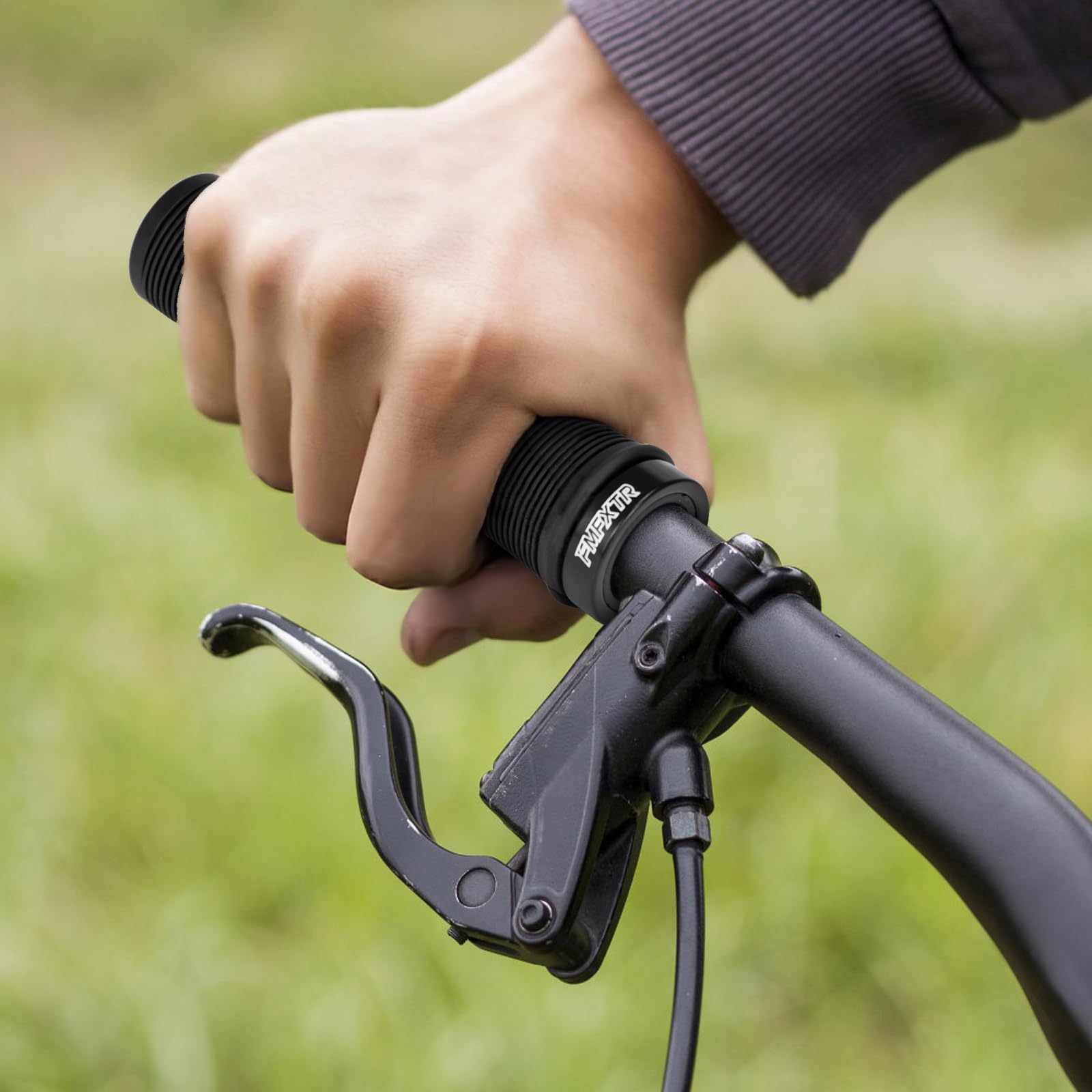 Manopole Bicicletta Ergonomiche In Gomma Con Blocco Alluminio - Antiscivolo E Ammortizzanti Per Mountain Bike MTB, BMX, Scooter - Facili Da Installare