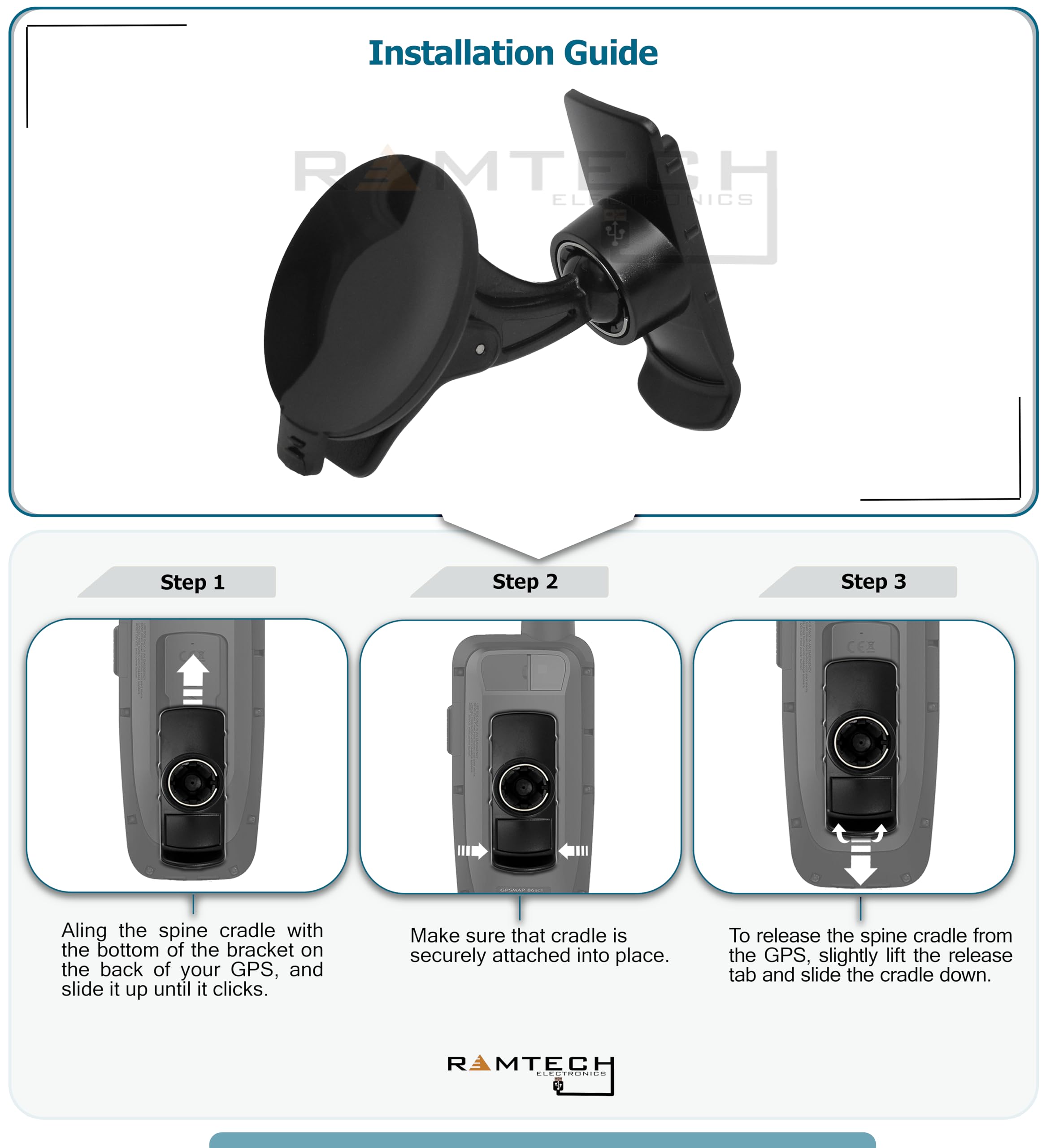 Amazon.com: Suction Cup Spine Mount & Wrist Strap for Garmin