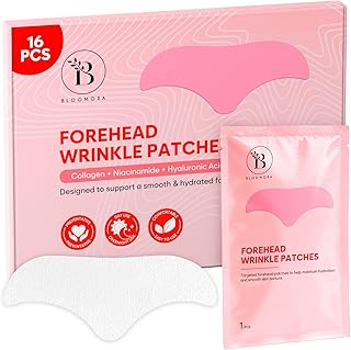 Parches antiarrugas para la frente durante la...