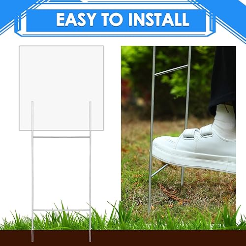 Miniatura 7 de Juego de 100 estacas de metal de 30 x 10 pulgadas, estacas de alambre resistentes a la intemperie para garaje de 0.157 in 0.197 in, tablero de