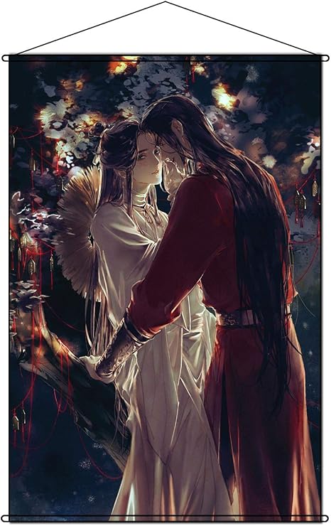 Amazon アマン ポスター 天官赐福 謝憐 花城 家の装飾の漫画のキャラクターの壁画 掛ける絵 巻物 軸物 アニメ おしゃれ 70cm 100cm アニメ 萌えグッズ 通販