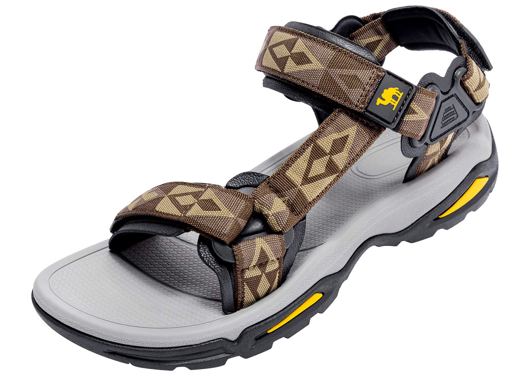 CAMEL CROWN Mens Waterproof Hiking Sandals with Arch Support Open Toe Summer Outdoor Beach Water Comfortable Sport Sandals