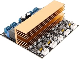 Class D Power Amplifier Board, High Performance 4 Channel Module for DIY Speaker, Premium Chip, Low Distortion, Powerful Sound, PCB Material