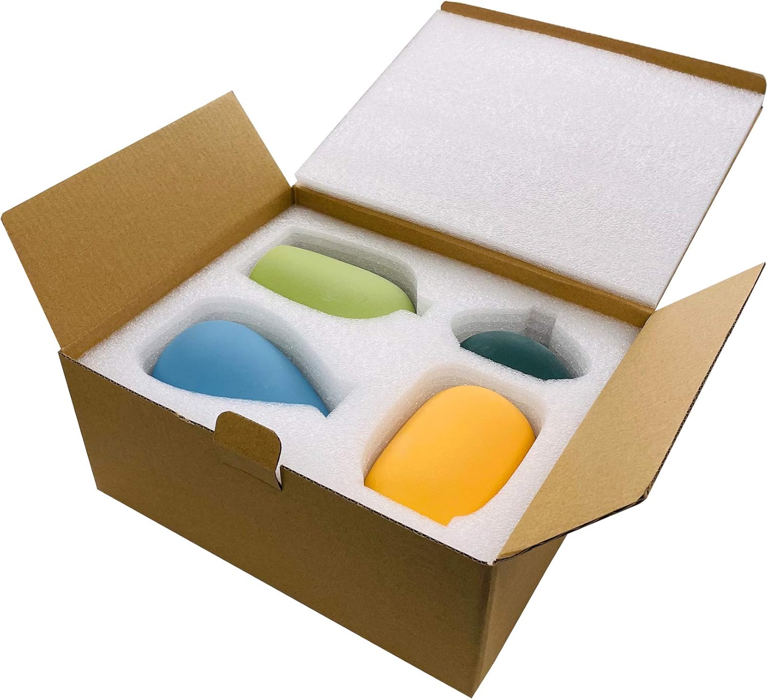 Small Ceramic Vase Decorative, Set of 4 Flower Bud Vases - Image 7