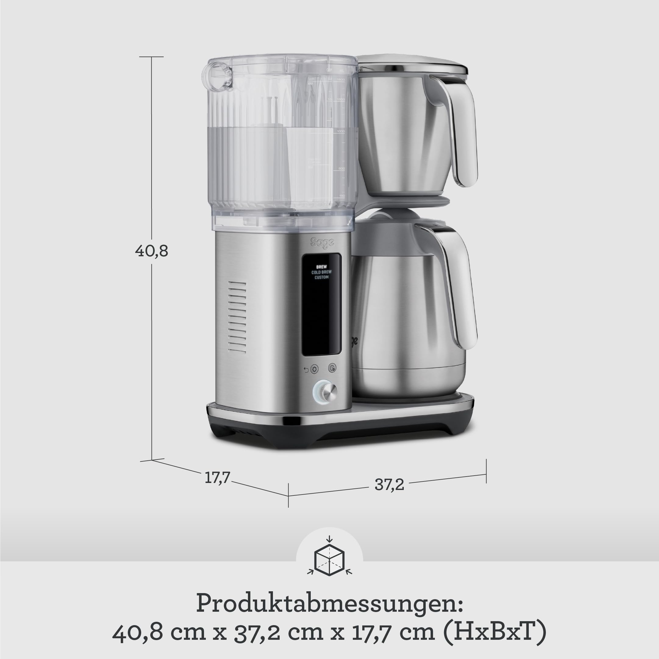 Sage The Luxe Brewer Thermal, Ein-Tasten-Präzision, SCA