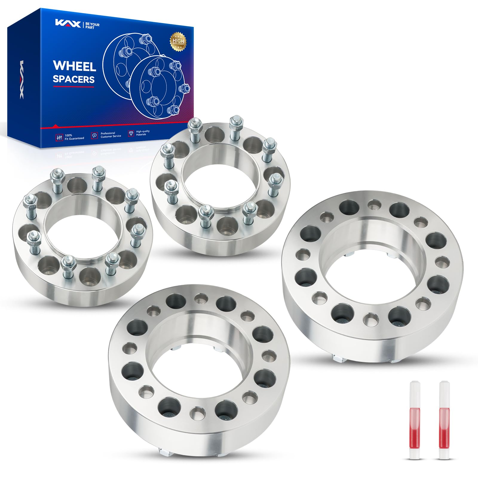 Amazon.com: KAX 8x6.5 Wheel Spacers,Forged 2 inch 8 Lug Hub