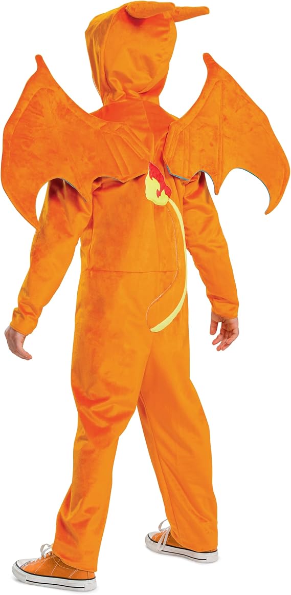 Disguise Pokemon Charizard Costume, Official Pokemon Costume for Kids, Medium (7-8)