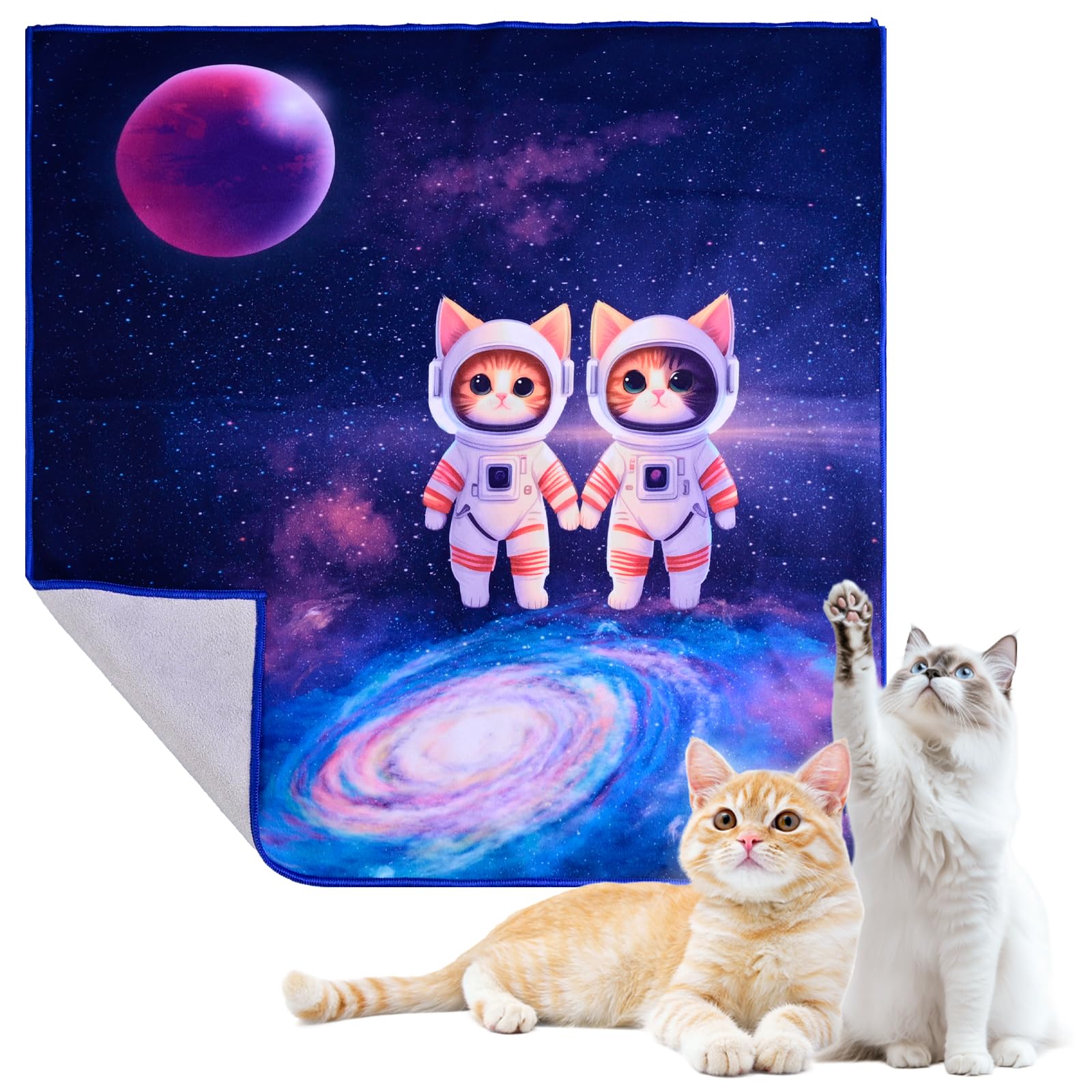 Couverture pour chat de 70 cm pour toilettage et soin des griffes de lapin
