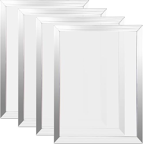 Caydo Marcos de impresión de pantalla de seda de 4 piezas, pantallas de serigrafía de aluminio de 10 x 14 pulgadas con malla blanca 110 para amantes