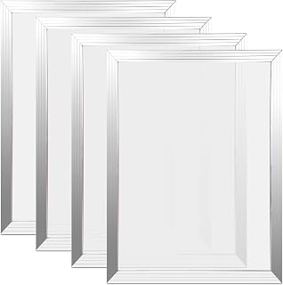 Caydo 4 Piece Silk Screen Printing Frames, 10 x 14 Inch Aluminum Screen Printing Screens with 110 White Mesh for Printing Lovers