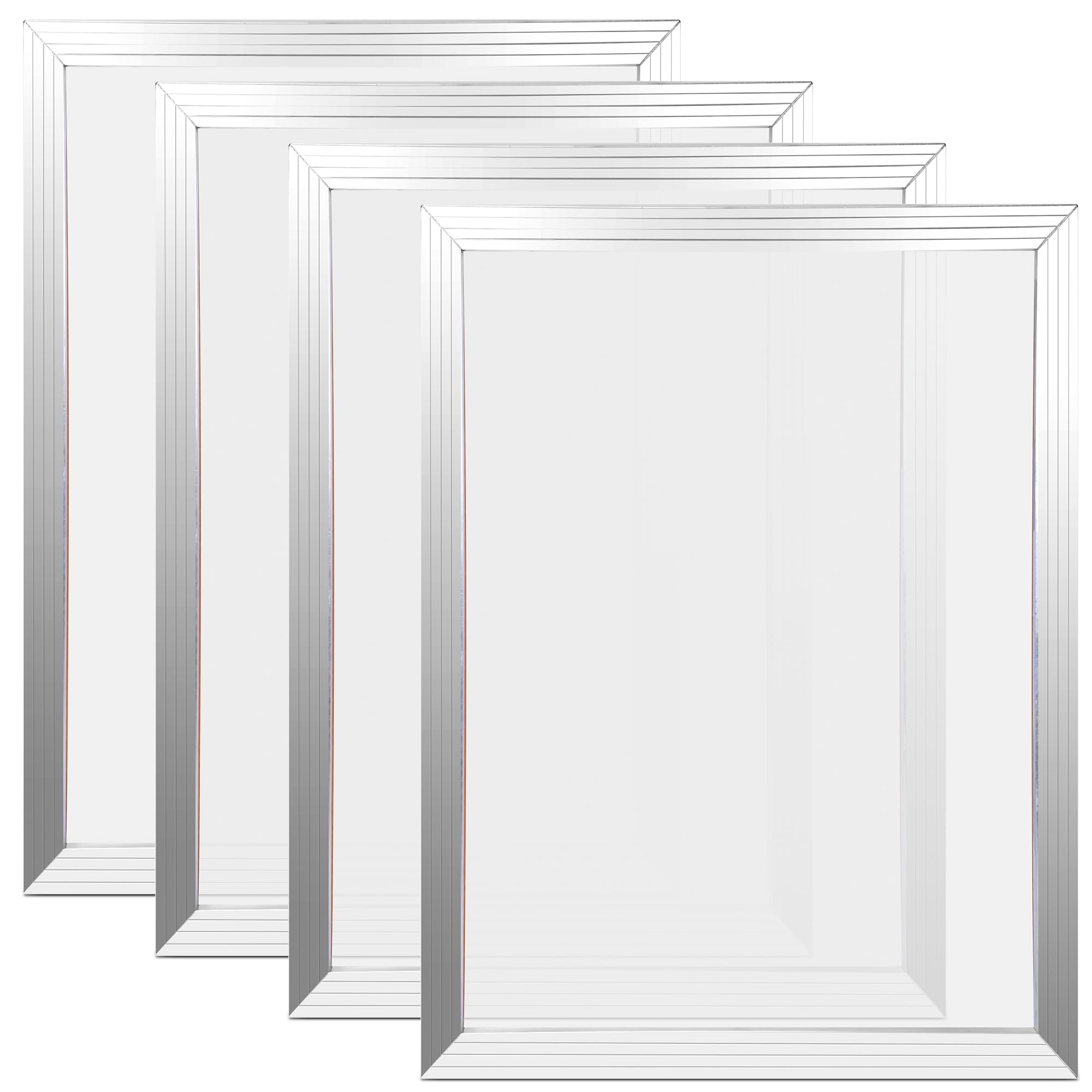 Cadre de sérigraphie pour t-shirt et atelier créatif à la maison, lot de 4 cadres Caydo en aluminium