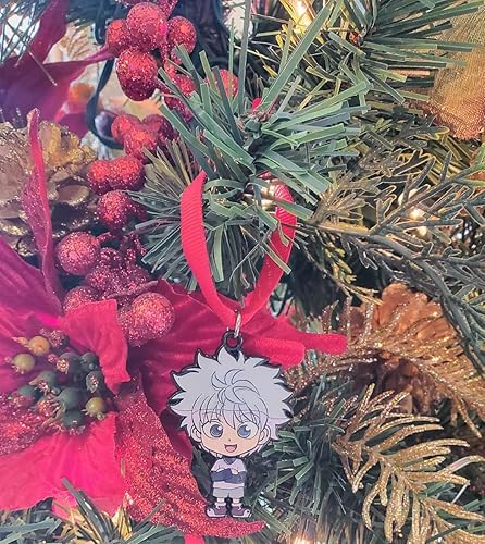 Miniatura 5 de Fandom Emporium Anime, Hunter X Hunt, Killu - Adorno de regalo para árbol de Navidad, vacaciones de invierno, fandom para adolescentes y adultos,