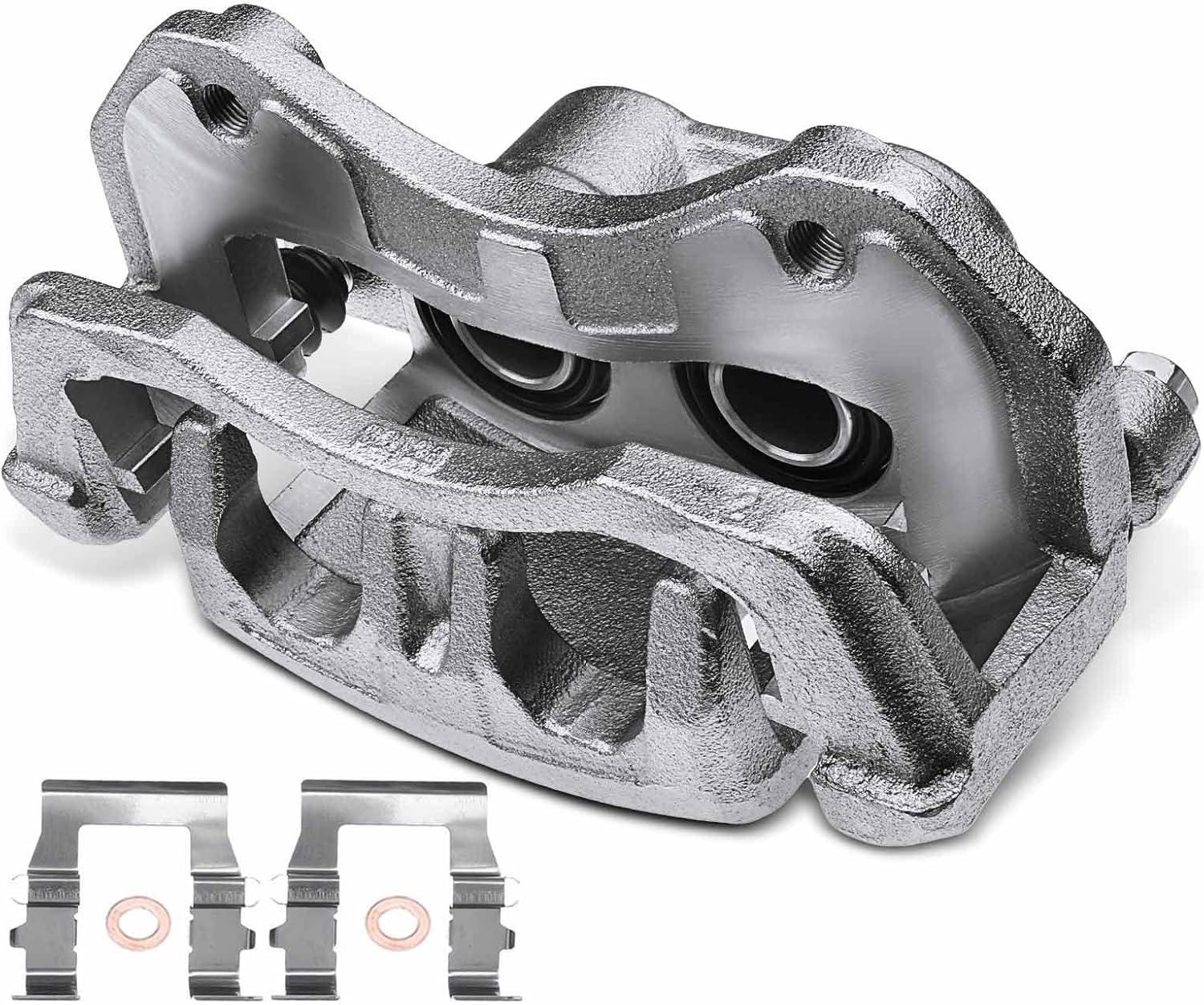 A-Premium Disc Brake Caliper Assembly with Bracket Compatible with Select Mitsubishi Models - Outlander 2005-2006, Outlander PHEV 2018-2020, Lancer 2009-2015, 2.0L 2.4L - Front Right Passenger Side