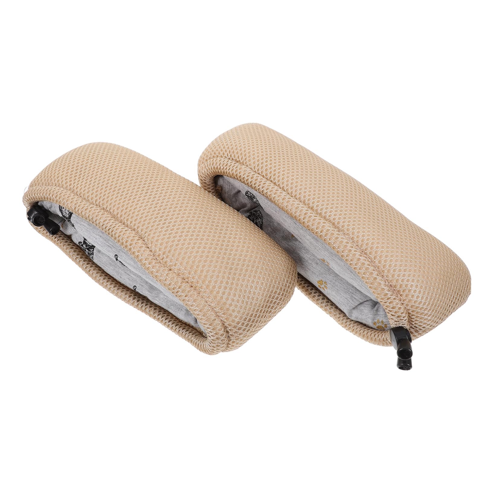 Beavorty 2pcs Cane Cover Walking Crutches Covers Crutches Padding Crutches for Adults Pads for Crutches Underarm Crutches Grip Pads Cushions for Crutches Cane Crutchs Pads Beige Cotton