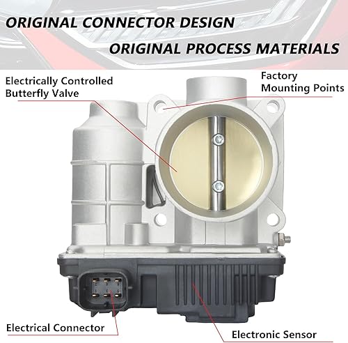 Miniatura 3 de 16119-AU003 Reemplazo electrónico del cuerpo del acelerador para Sentra 2003 2004 2005 2006 L4 1.8L