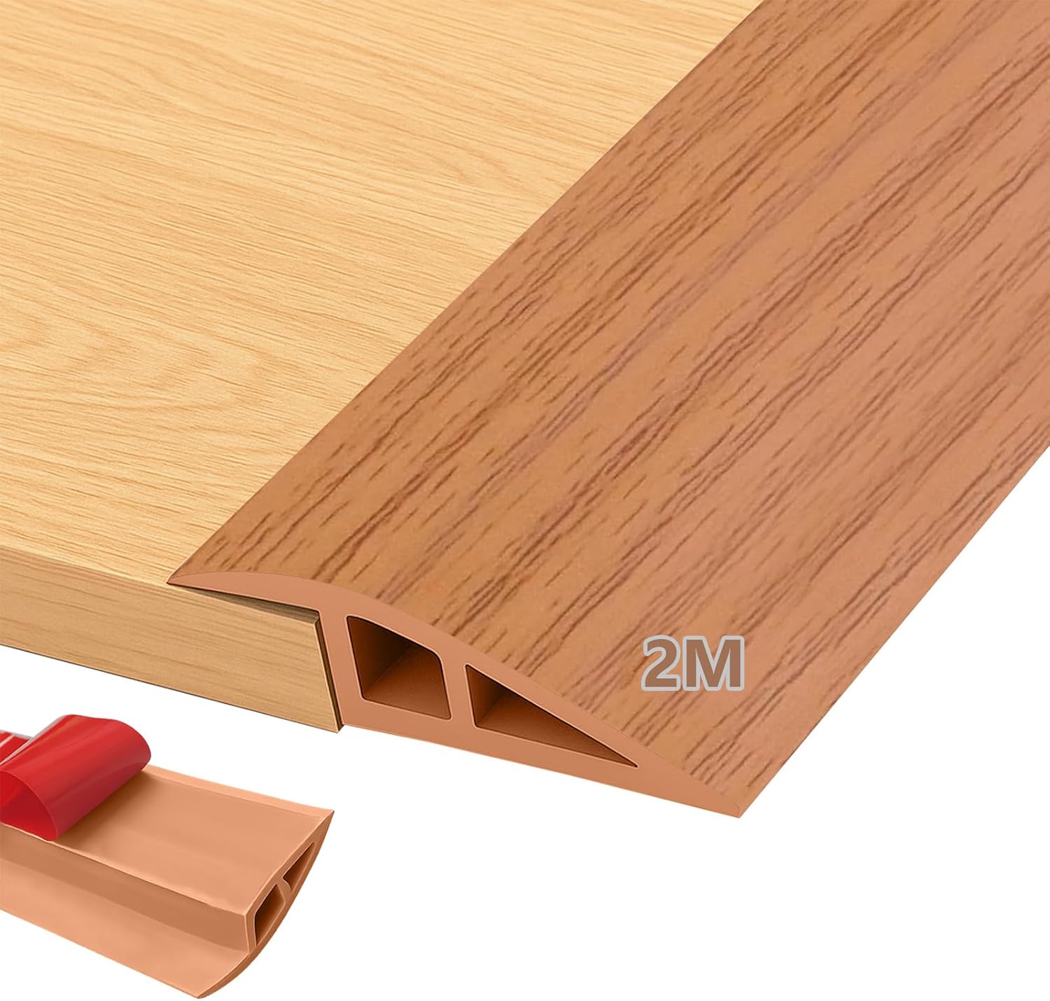 Profilo transizione PVC autoadesivo 2 m (rovere giallo)