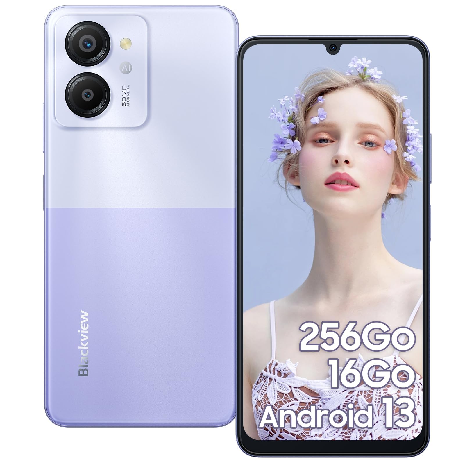 Blackview Color8 Smartphone, 16GB RAM+256GB ROM/1TB-TF Octa-Core