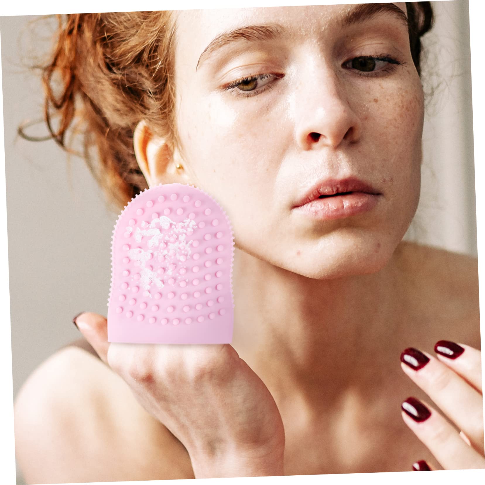 Housoutil 5stücke Silicone Gesichtsreinigungsbürste Ergonomische Peeling-bürste Mit Weichen Borsten Für Tiefenwirksame Und Sanfte Massage Für Hauttypen Lebensmittelechtes