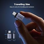 UGREEN USB C to USB Adapter 4 Pack, USB 3.2 10Gbps C Male to A Female Adapter Thunderbolt 4 3 OTG Compatible with iPhone17 16, MacBook Pro iPad Mac mini and More, Grey